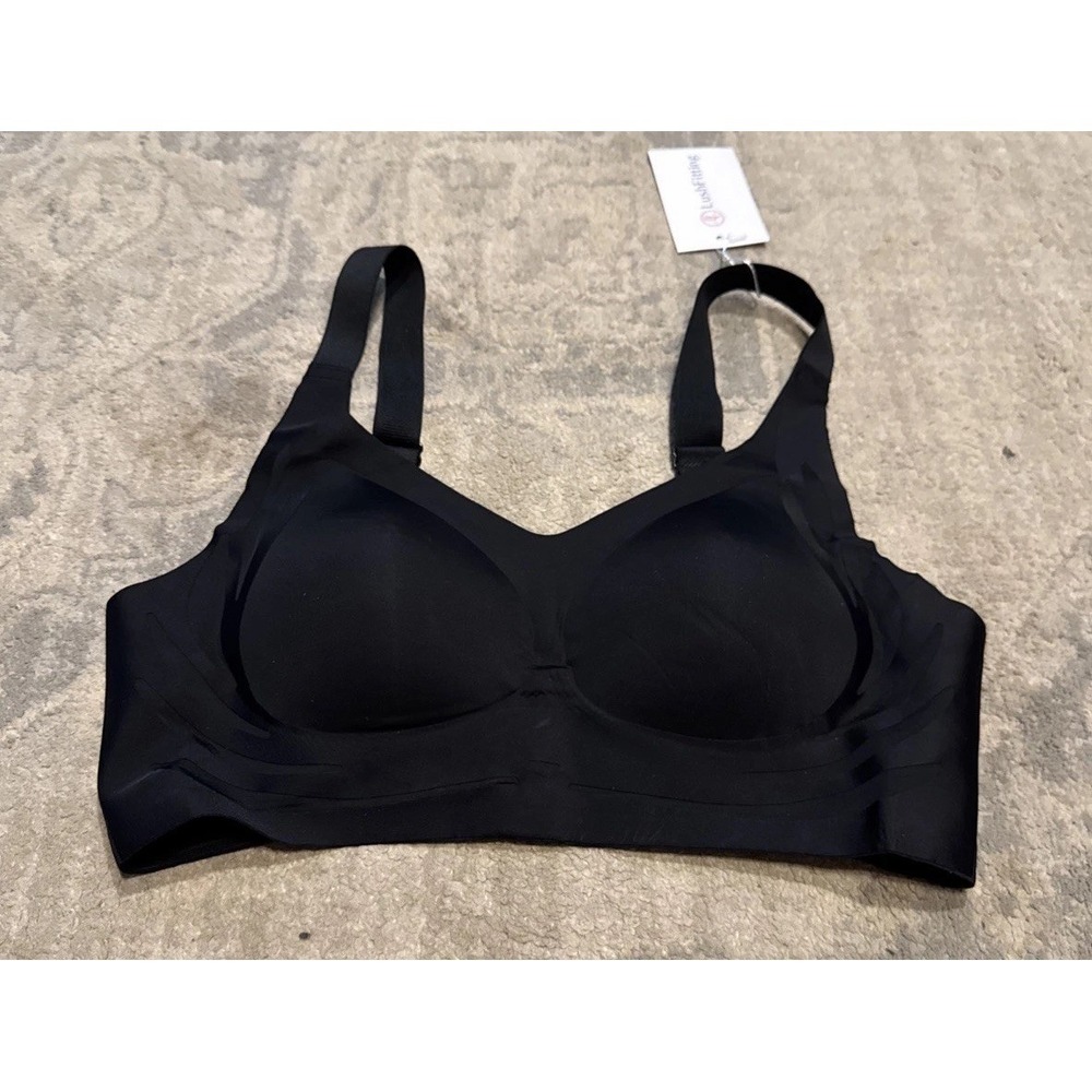 LushFitting Bra Womens Sz 3XL   Black Wireless‎ Padded Full Coverage Comfort